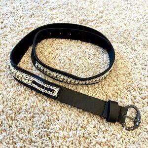 Lucky Brand Beaded Leather Belt